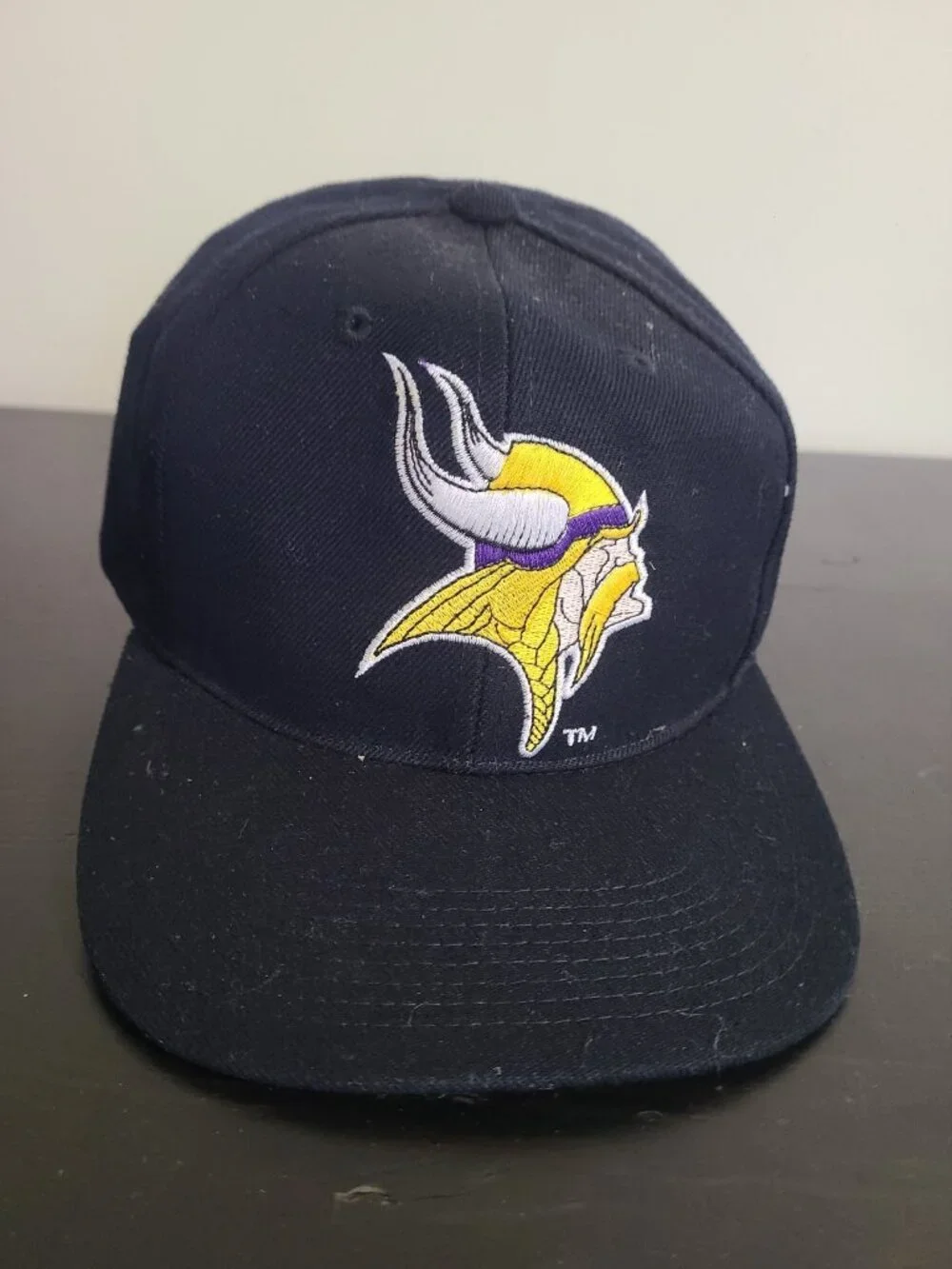 Vintage Minnesota Vikings Snapback Hat Sports Specialties Plain Logo NWOT